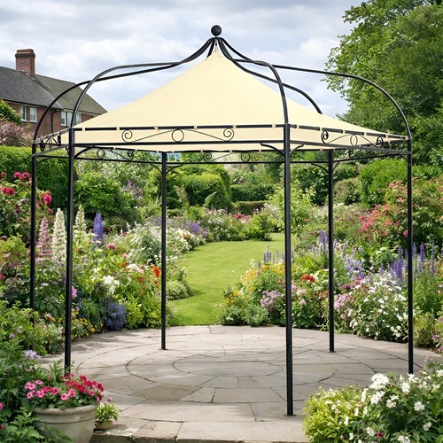 Deluxe steel frame gazebo - deluxe,