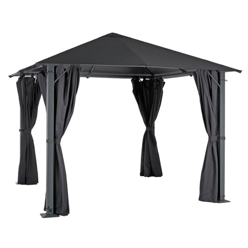 Azuma 3x3m grey gazebo - grey,